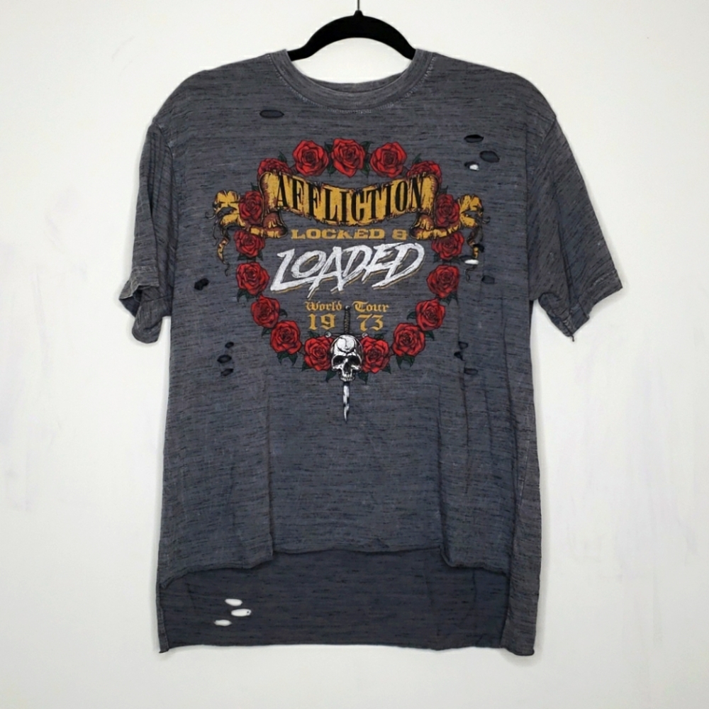 Affliction Distressed Graphic Tee